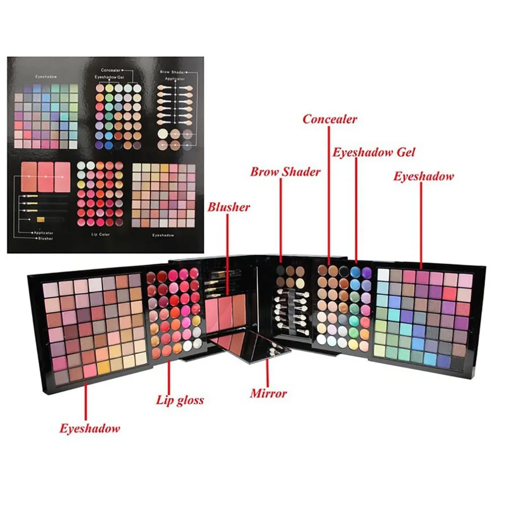 177 Color Makeup Set for Women Full Kit All in One Makeup Gift Set Eye Shadow Pallete Cosmetic Glitter Eyeshadow Blush Lip Gloss 3