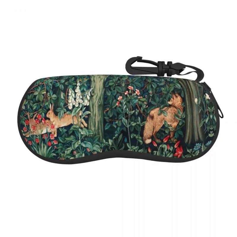 

Fox And Hares By William Morris Shell Eyeglasses Case Women Men Cute Floral Textile Pattern Glasses Case Sunglasses Box Pouch