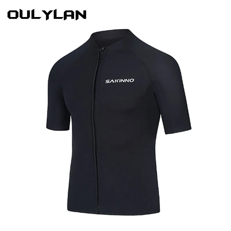 Oulylan 2MM Neoprene Shorty Wetsuit Two Pieces Surfing Scuba Diving Suits Short sleeved Shorts Diving Swimsuit Bathing Suit diving suits