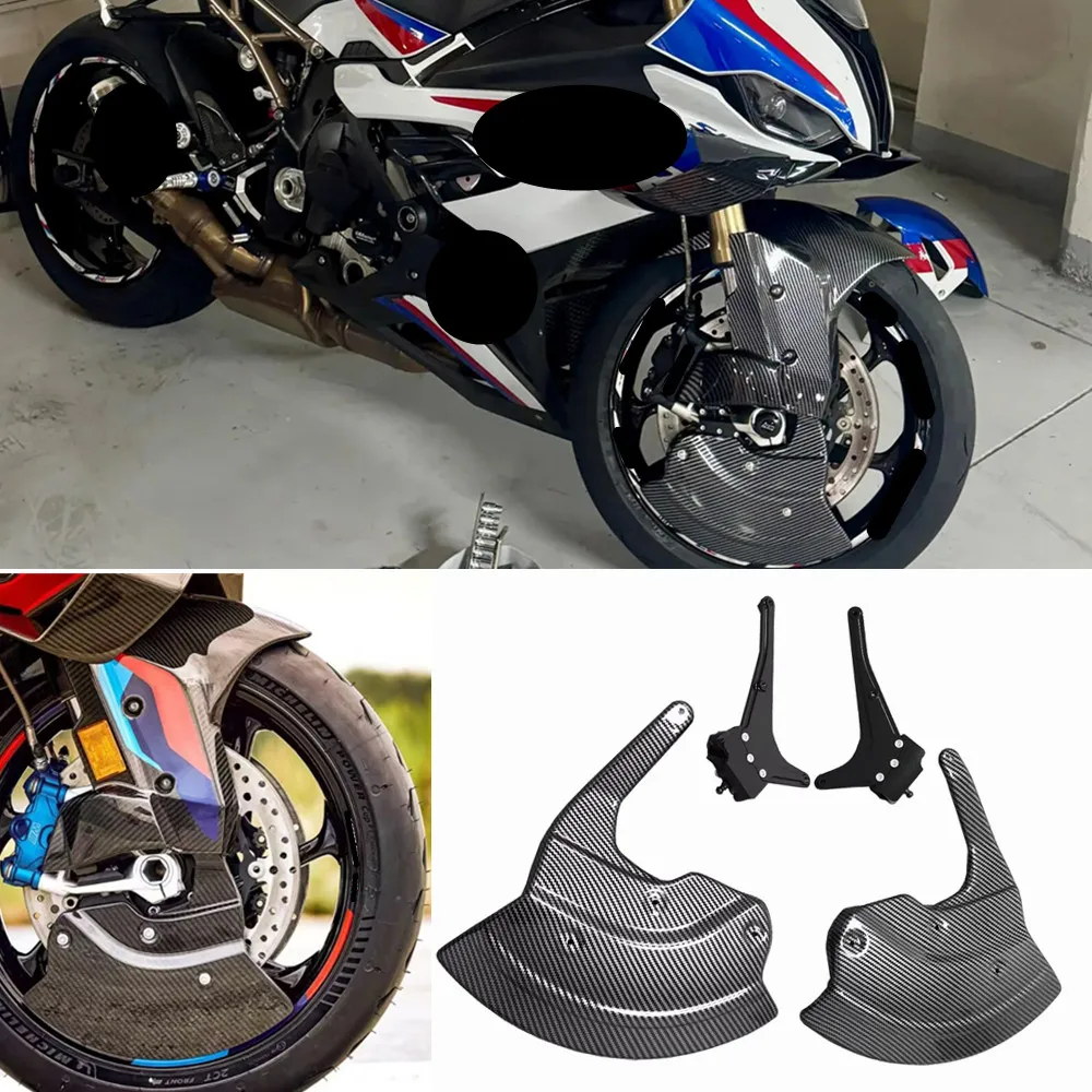 BMW M1000RR S1000R 2021+ S1000RR 2019-2025 오토바이 프론트 머드가드, 프론트 범퍼 브레이크 커버, 머드가드 화이트 페어링 키트