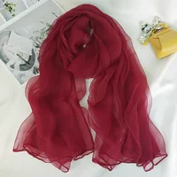 BYSIFA|New Wine Red 100% Silk Scarf Shawl Elegant Long  Scarves Shawls Spring Fall Brand Accessories Head Scarf Cape 170*100 1