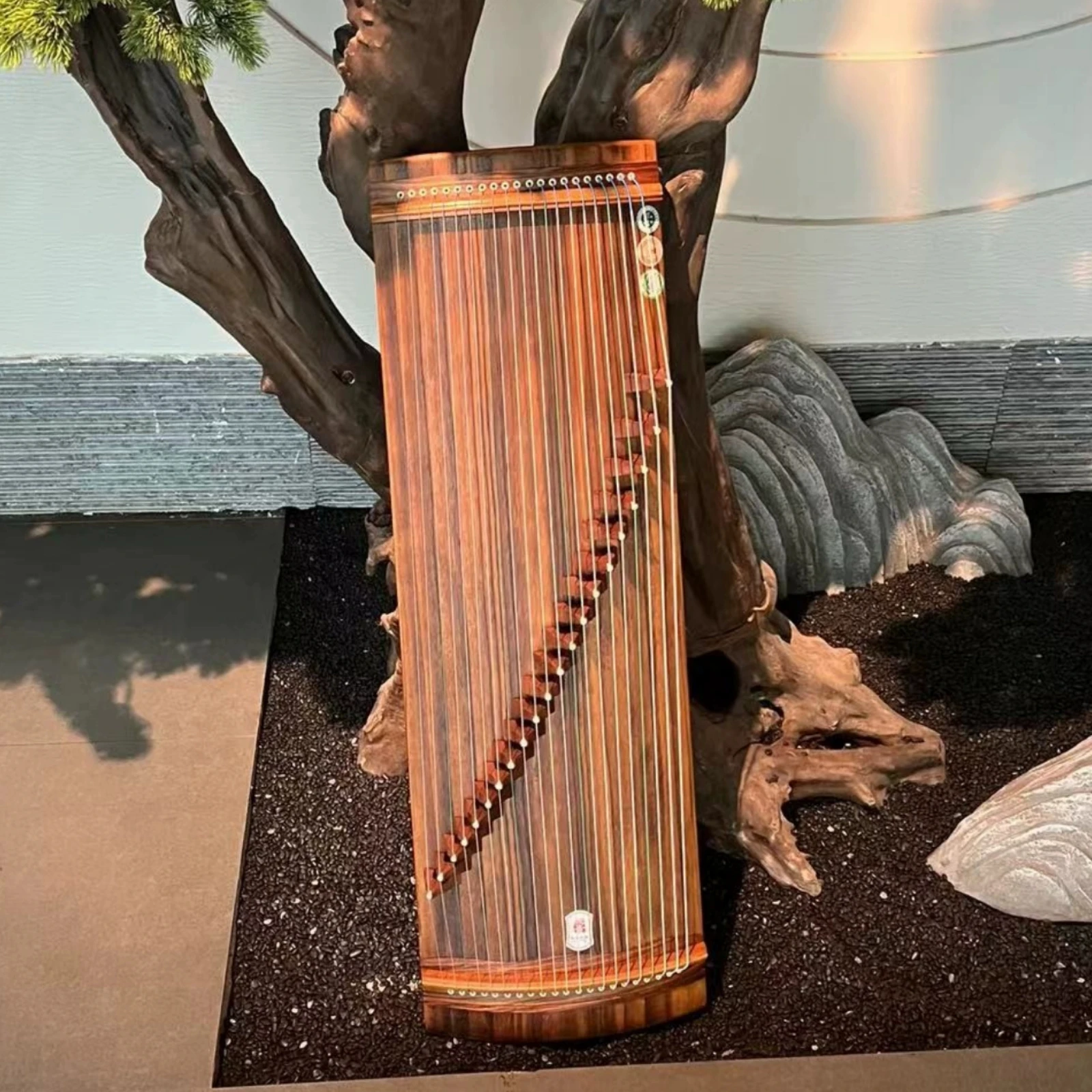 High Quality 100 cm Guzheng Chinese Zither Mini WaZheng Monolithic Solid-Body 21 Strings Digging Zither With Bag