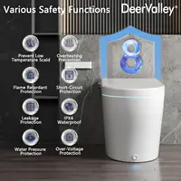 Smart Bidet Toilet, One Piece Toilet Quiet-Closed Heated Seat Sensor, Auto Close/Open, Foot Kick & Blackout Flush, Warm Wash 2