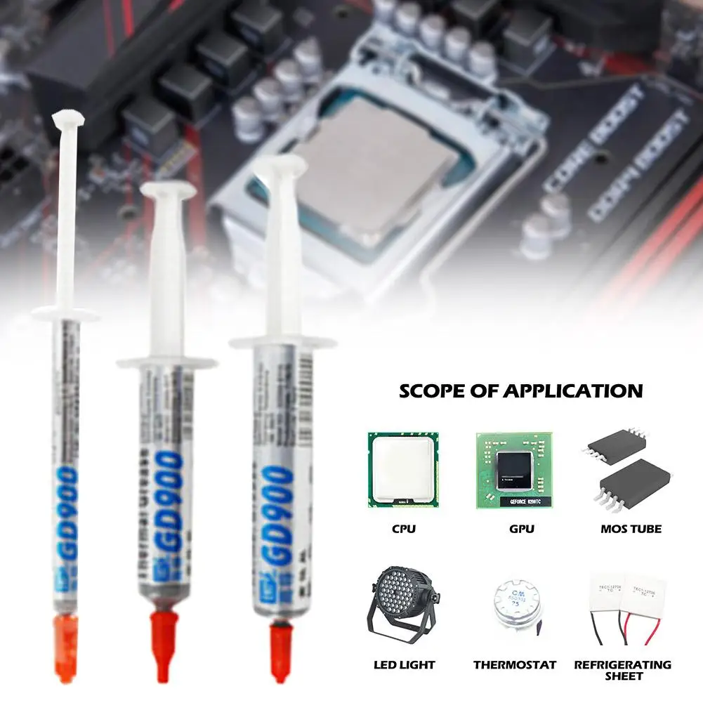 Silicone Thermal Paste Grease Syringe Cooling Heatsink Compound PC CPU  Processor