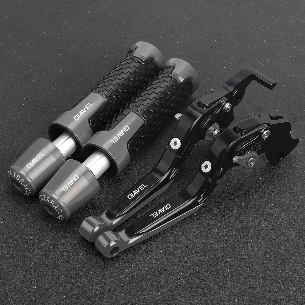 

Motorcycle Clutch CNC Aluminum Brake Clutch Lever Handlebar Handle Grips Ends For DUCATI Diavel 2011 2012 2013 2014 2015 2016
