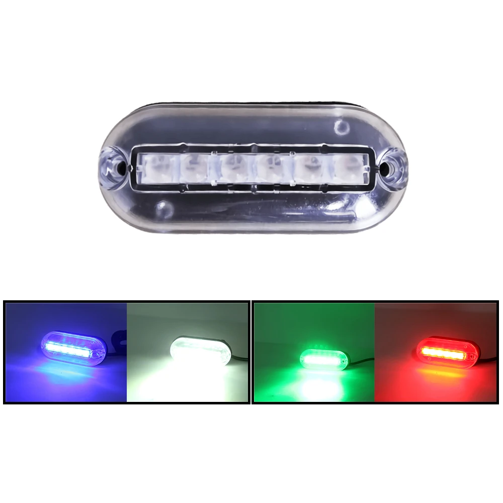 12PcsUnderwaterLightsForBoats12VLEDRunningLightsBoatMarineLightsWaterproofYacht