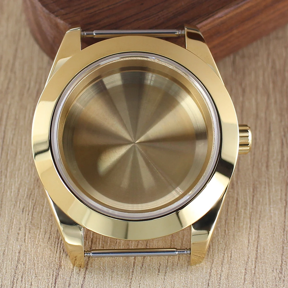 Fashion Round Edge Watch Case with Sapphire Glass - Waterproof, 36mm/39mm, 28.5mm Dial Compatibility