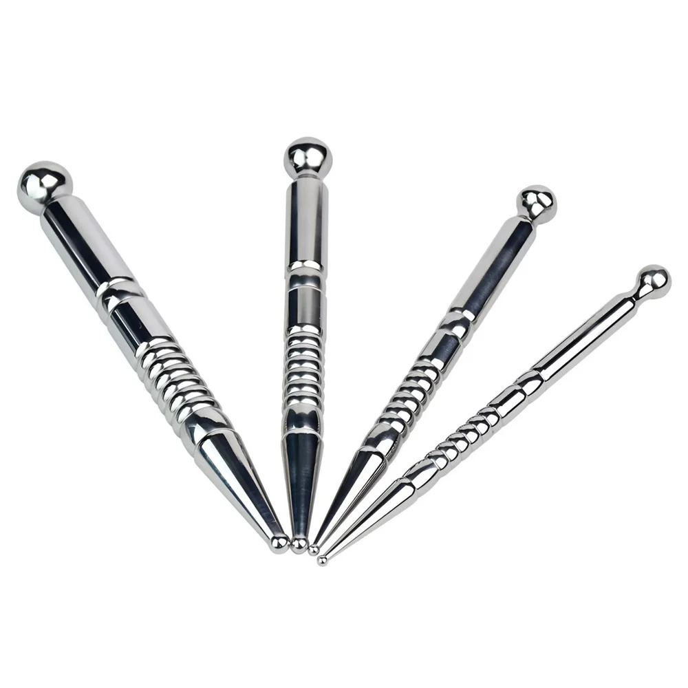 LEZEE Metal Column Urethral Dilator Sounding Anal Plug Horse Eye Penis Stick Prostate Stimulate Masturbator Sex Toys For Men