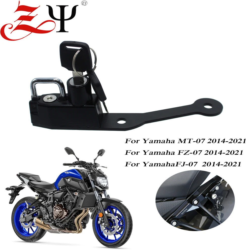 

Helmet Lock Motorcycle Helmet Lock Kit Aluminum Alloy fits For Yamaha MT-07 FZ-07 FJ-07 For BMW S1000R S1000RR HP4