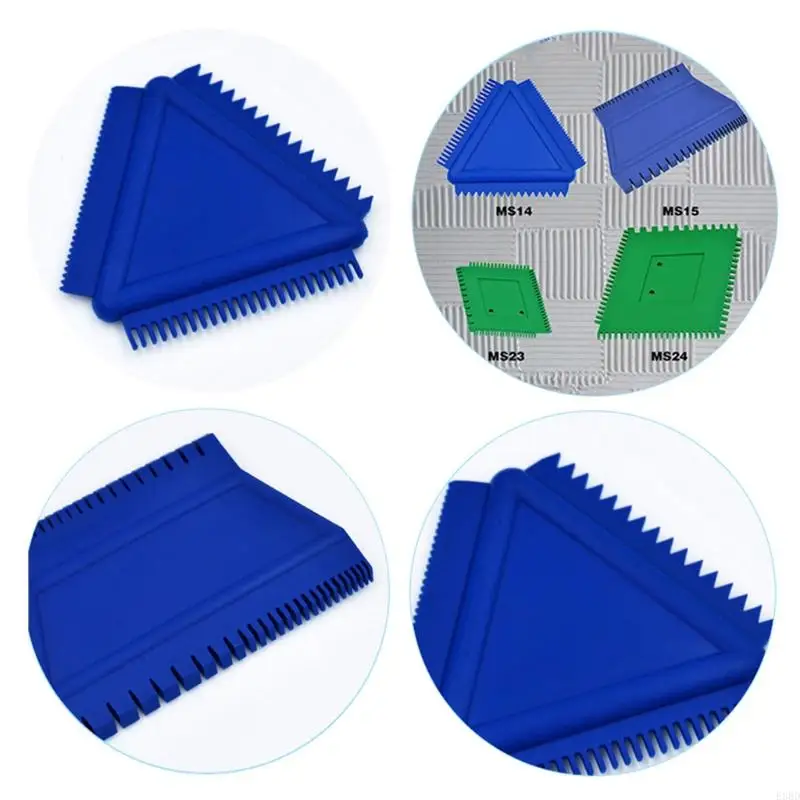 652F Diatom Mud Art Paint Scraper Rubber Tooth Mouth Scraper Scale Pattern Tooth Comb Tool