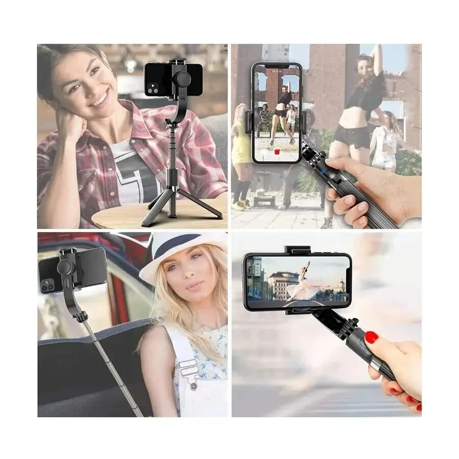 Gimbal Stabilisateur 360° Bluetooth avec Suivi Intelligent pour Smartphone