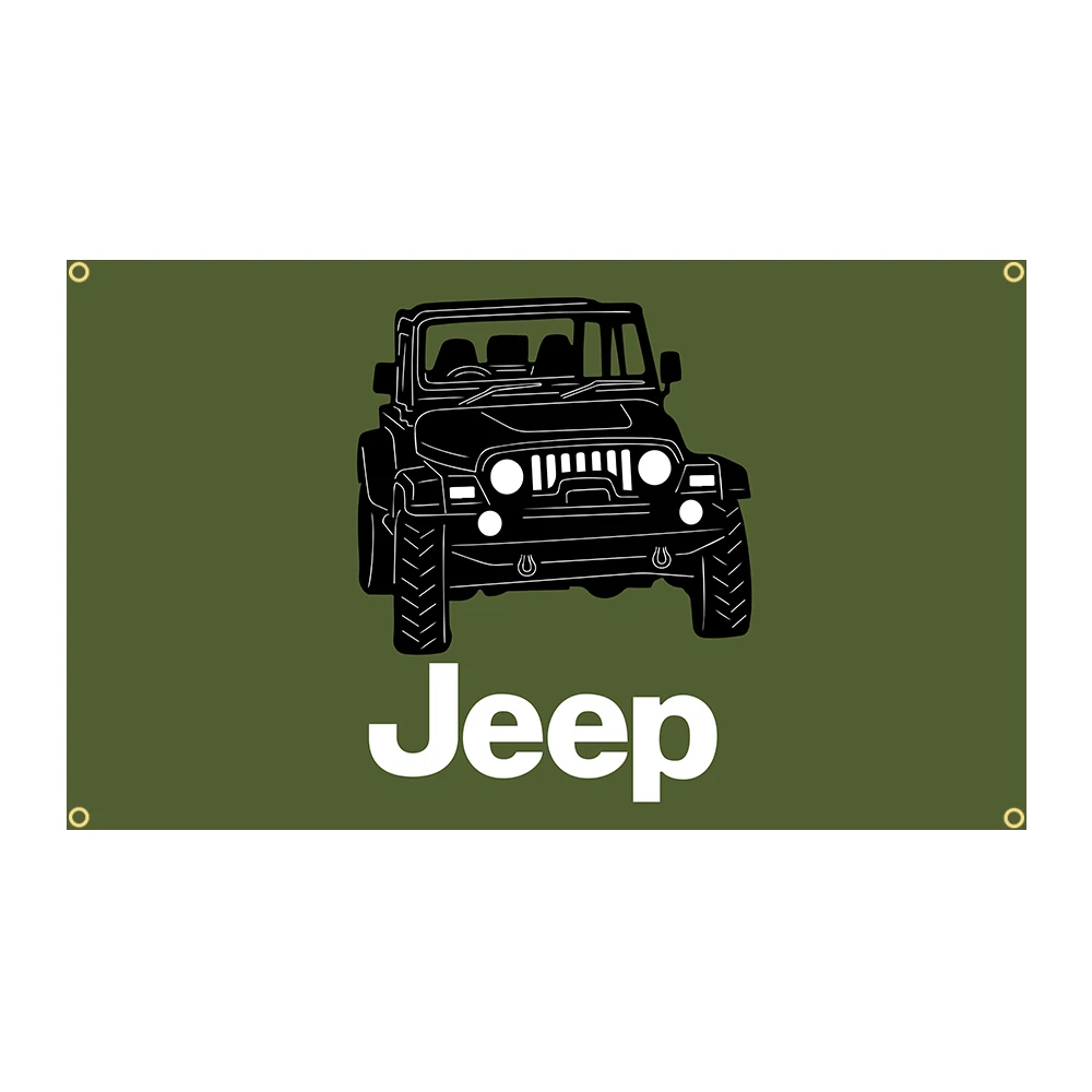

90x150cm Off-Road Vehicle Car Flag Polyester Printed Racing Auto Banner Garage or Outdoor For Decoration