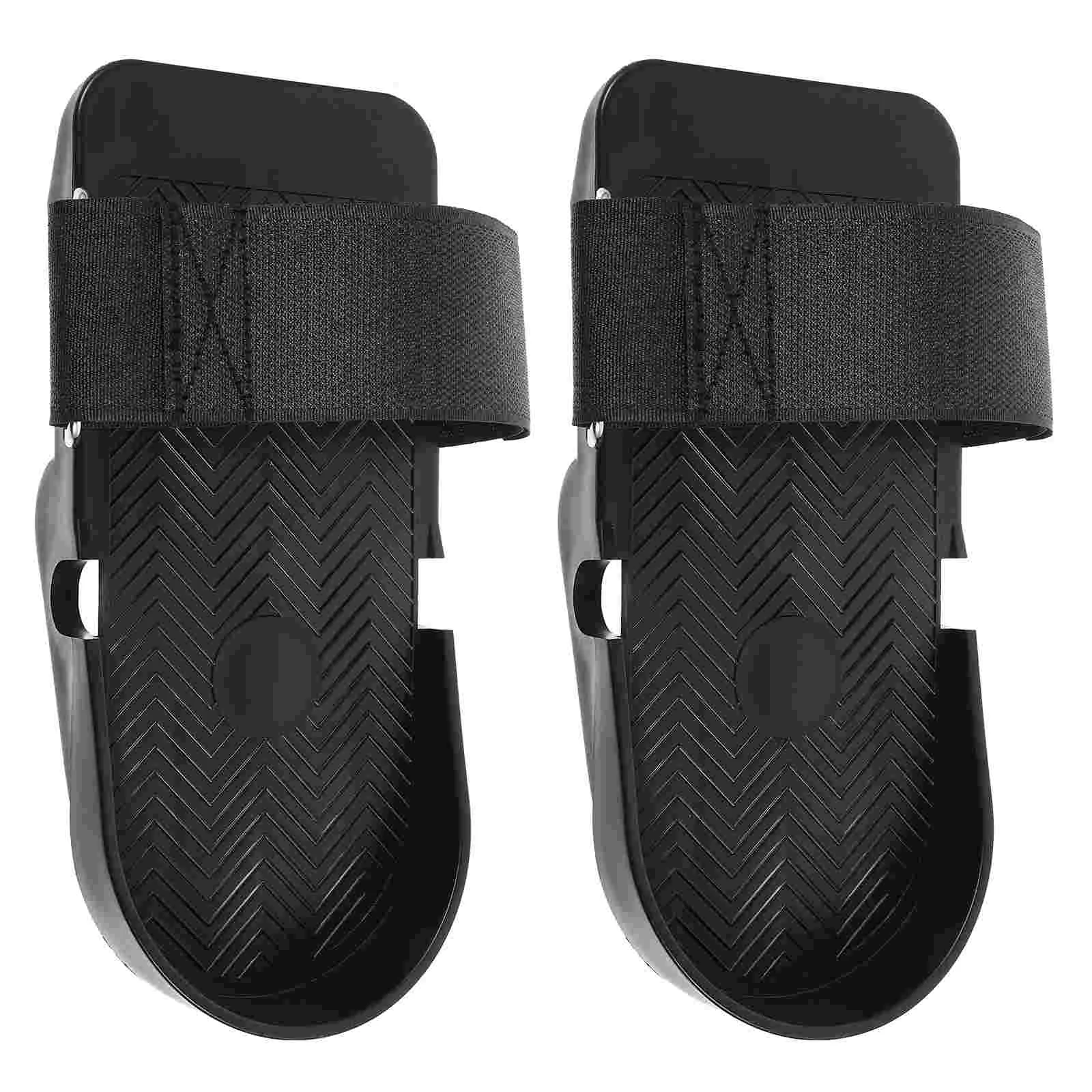 Rowing Machine Foot Pedals Fitness Bike Adjustable Folding Supplies Flat Plastic for Woman Exercise Equipment Home Use