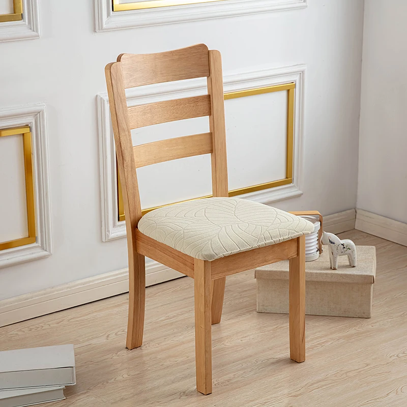 Waterproof Chair Seat Cover Stretch Jacquard Chair Cover Dining Room Removable Anti-dirty Without Backrest Chair Protector 6