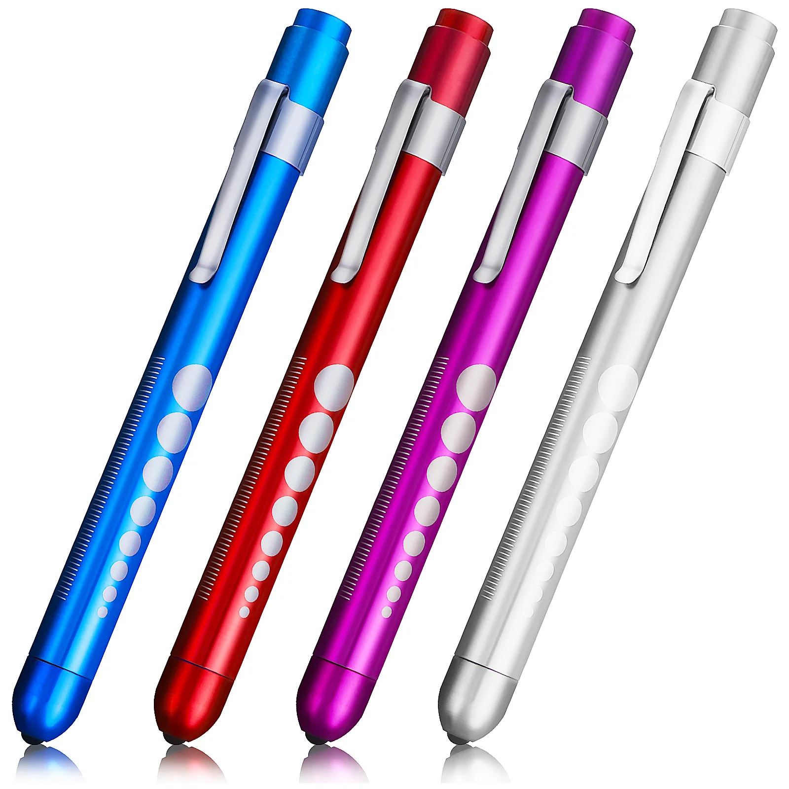 

4 Pcs Lamp Flashlight Penlights for Nurses Supplies Badge Nursing Aluminum Alloy Work Medical School
