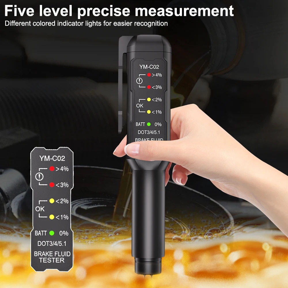 Brake Oil Detection Pen Support DOT 3.0/4.0/5.1 Brake Fluid Tester Automotive Brake Fluid Diagnostic Tools 2