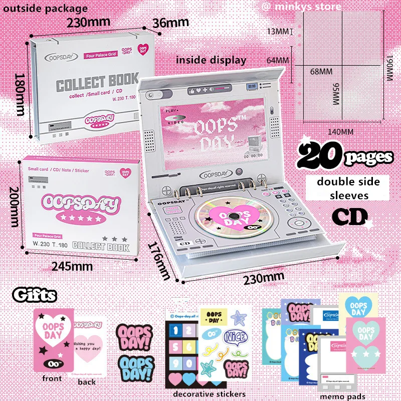 MinkysレトロDVDポップカードフォト収集ブック、kpopバインダー