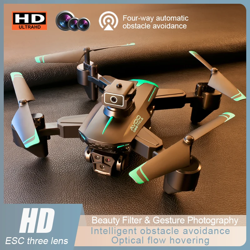 KY605s 전문가용 카메라 3 대, HD ECS 지능형 장애물 회피, 15 분 비행 RC 쿼드콥터 드론, 4K