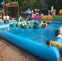 Piscine gonflable familiale de grande taille, sur mesure, directement de l'usine, parc aquatique extérieur 1