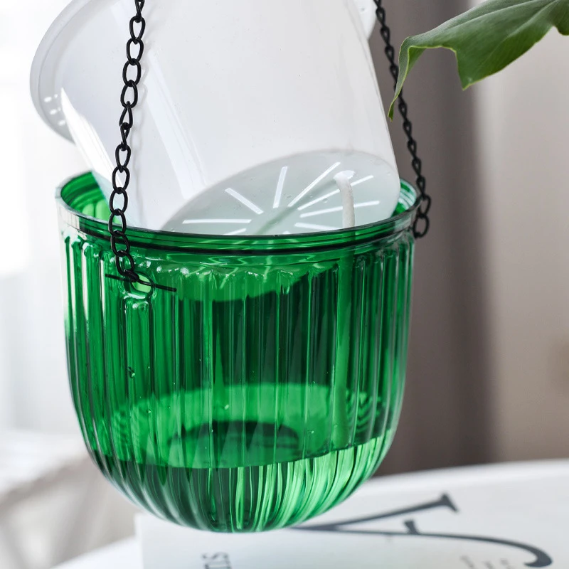 Hydroponic Flowerpot Hanging Plant Pot Soil Culture Vase Self Watering Planter Thickened Plastic Nordic Plant Baskets