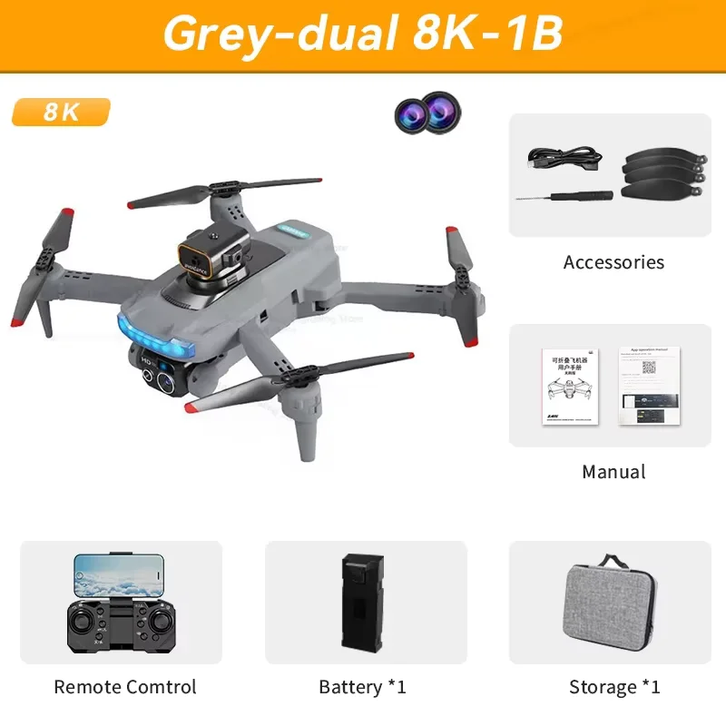 Grey Dual 8K-1B