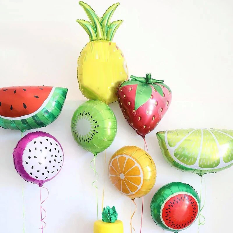 

Cartoon Fruit Watermelon Pineapple Orange Birthday Balloons Wedding Holiday Festival Party Decoration Kids Toy Foil Balloon