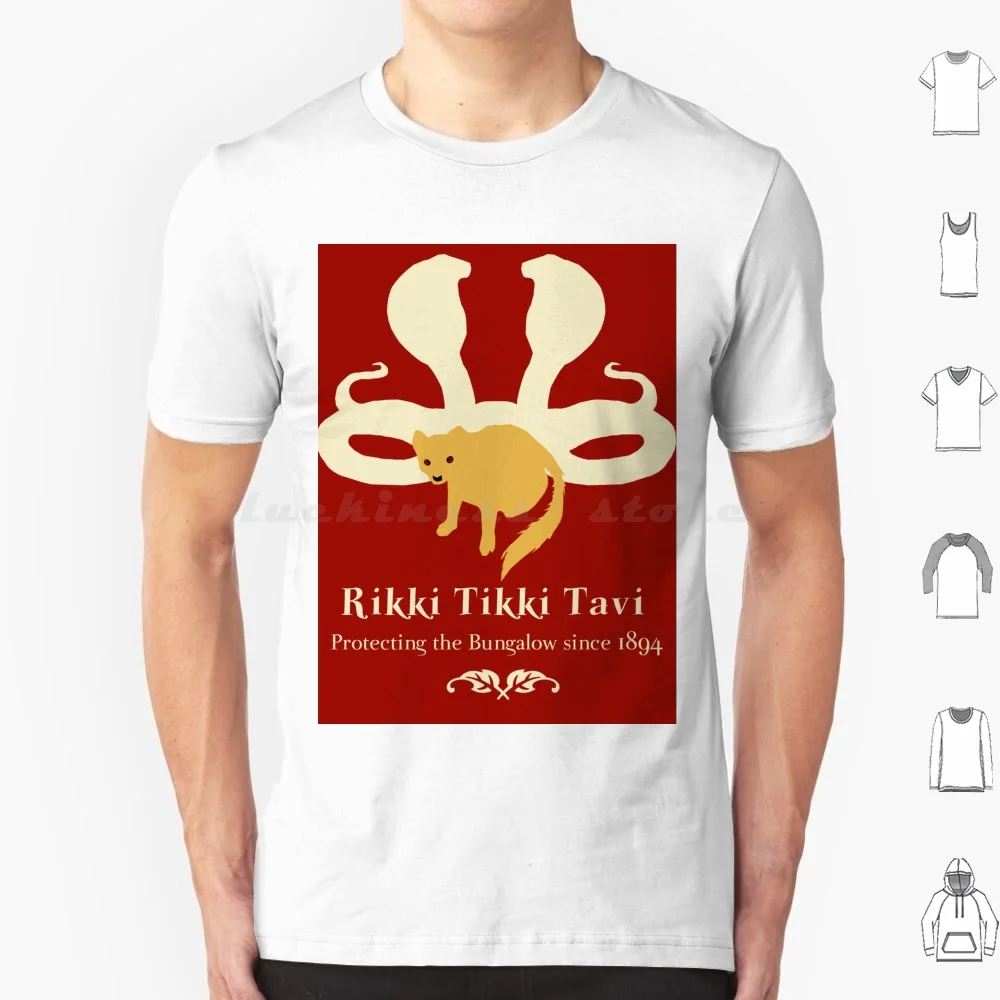 Rikki Tikki Tavi T Shirt Cotone Uomo Donna Stampa Fai Da Te Rikki Tikki Tavi Nag Ncontra Mangusta Serpenti Bungalow Giungla Libro Animali