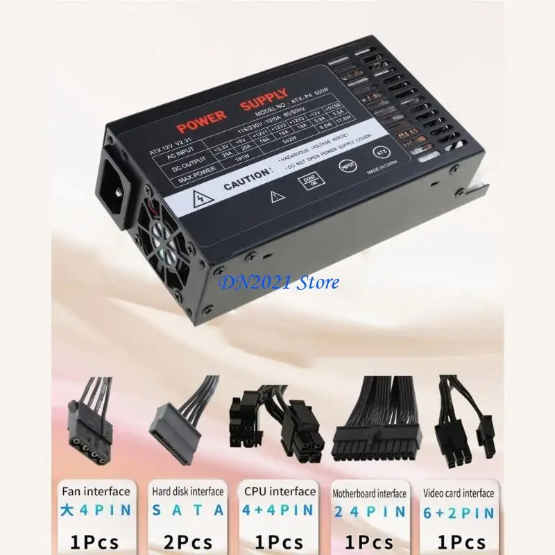 F3KE 조용한 냉각 팬 600W Flexs 고성능 PC 용 ATXS 전원 공급 장치