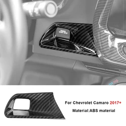 Carbon Fiber Grain Car Interior Decoration Cover - Center Console, Steering Wheel, Gear Shift (One start button)
