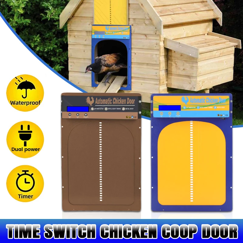 Automatic Chicken Coop Door Opener Timer Self Locking Opening Kit