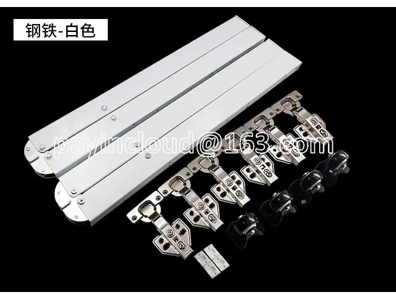 

Folding Table Hardware Retractable Hidden Bar Hinge ConnectorStainless Steel Lron Down Accessories Invisible Desk Mechanism