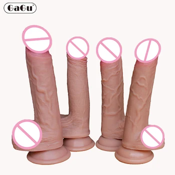 Super Realistic Liquid Silicone Dildo Artificial Big Penis Anal Sex Toys For Woman Strapon Vagina Stimulation Couples Sexual 1