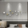Simplicity Metal Ball Wall Hanging Ornaments Stainless Steel Spherical Crafts Aesthetic Room Decor Backdrop Display Pendants 3