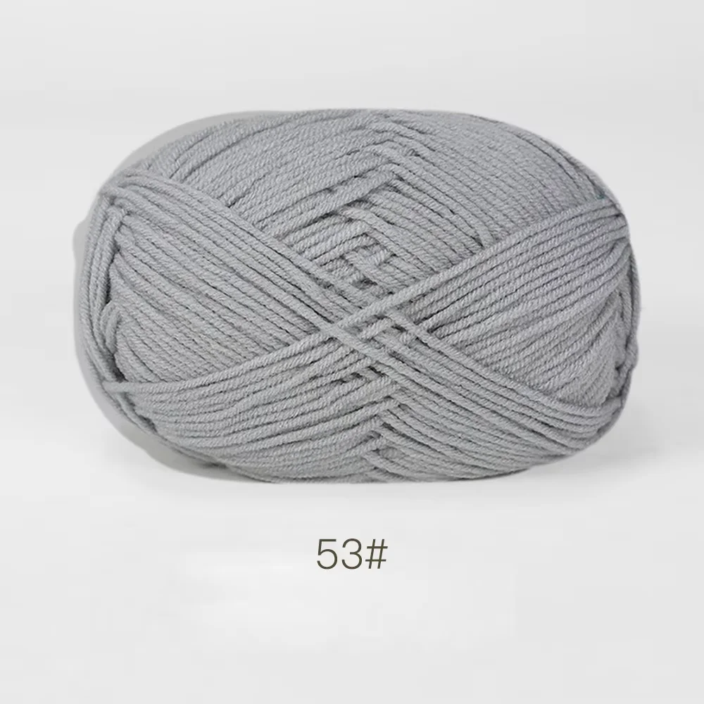 Luxurious Soft Milk Cotton Yarn Pack for Knitting and Crochet Projects - 5PCS, Total 250g