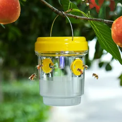 Solar - Powered UV LED Insect Trap for Wasps and Yellow Jackets (Yellow - 1PC)