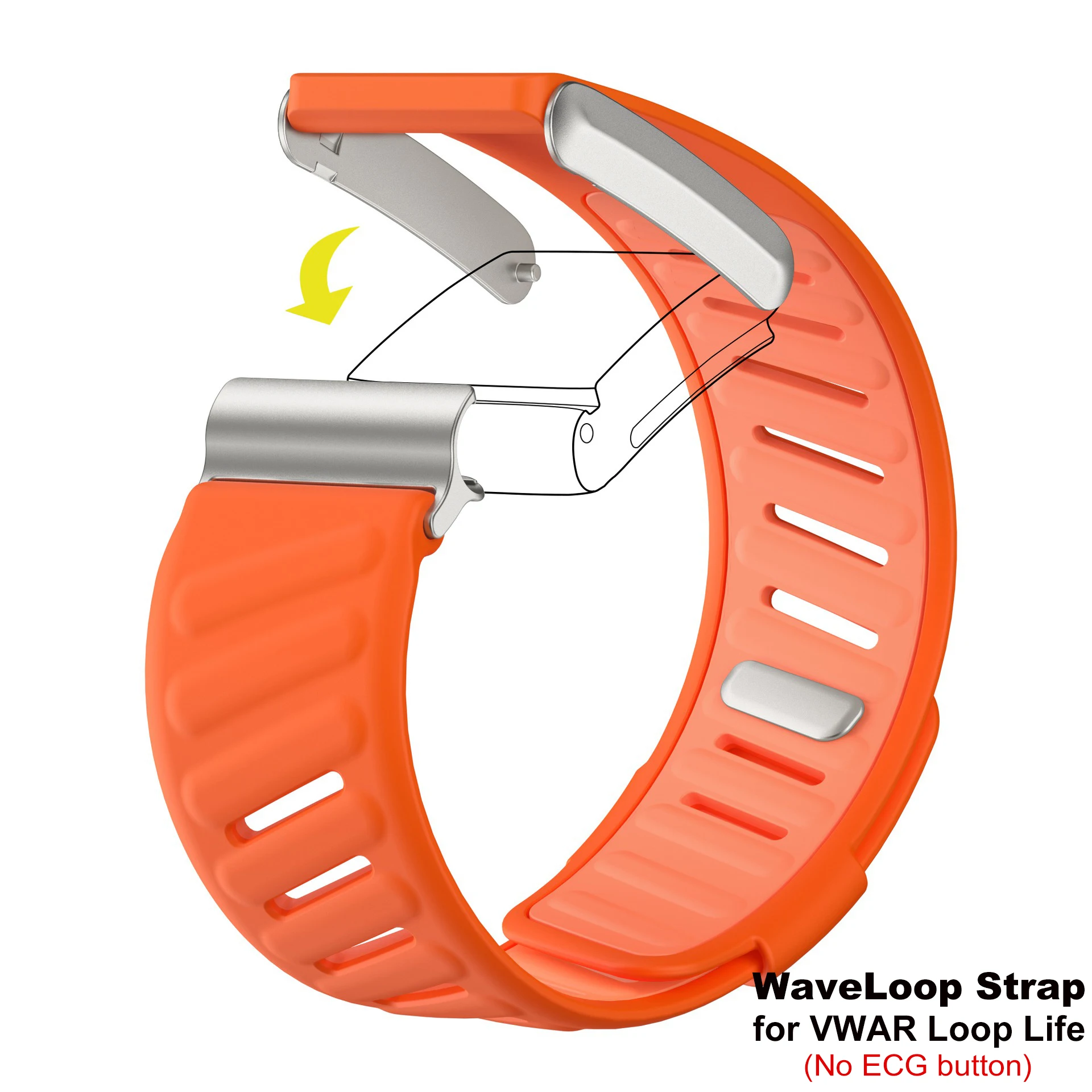 WaveLoop Strap – Waterproof, Soft, and Comfortable Silicone Watch Band