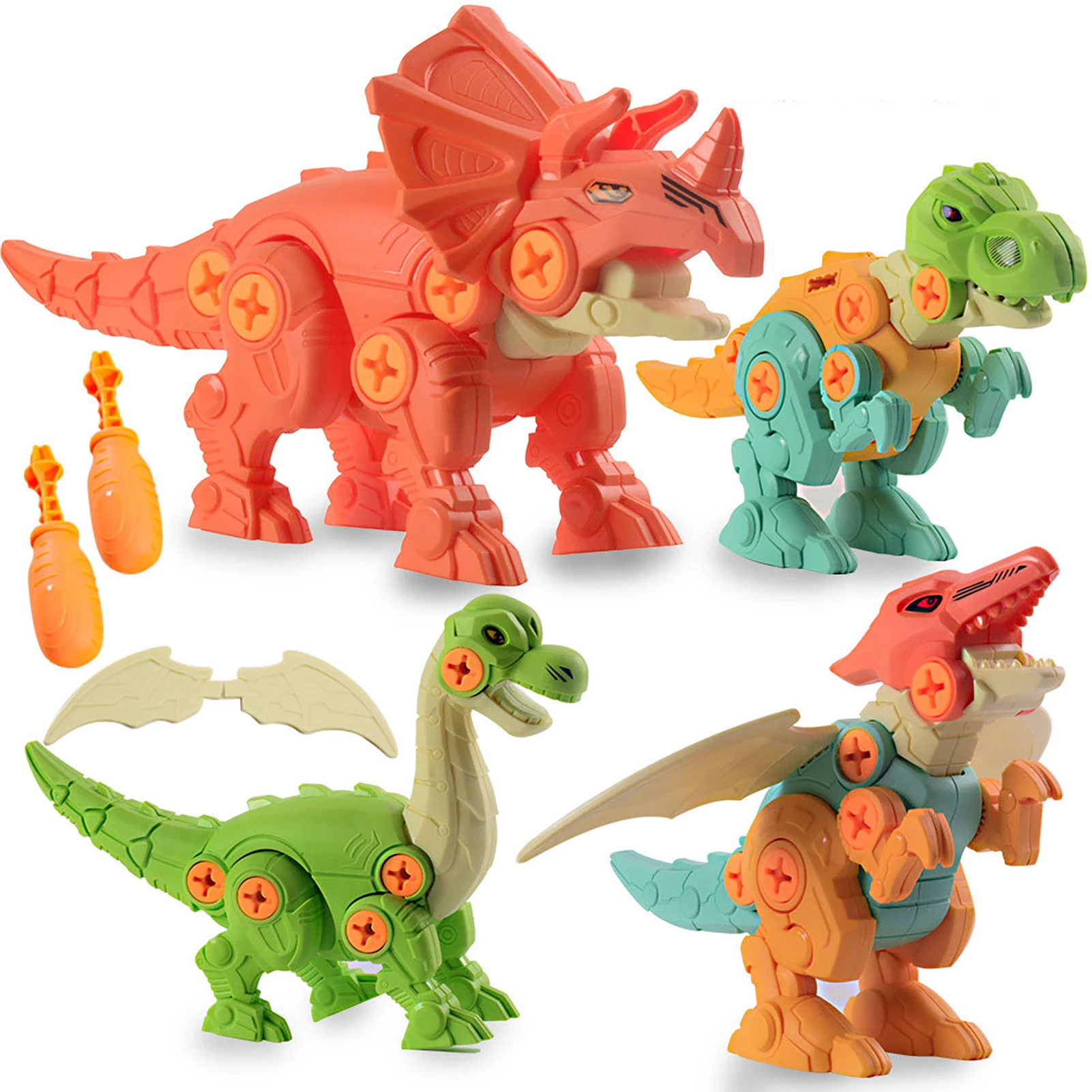 Assembly Kit Creative Fun Educational Award-winning Fine Motor Skills Development Dinosaur Puzzle Problem-solving Durable Kids