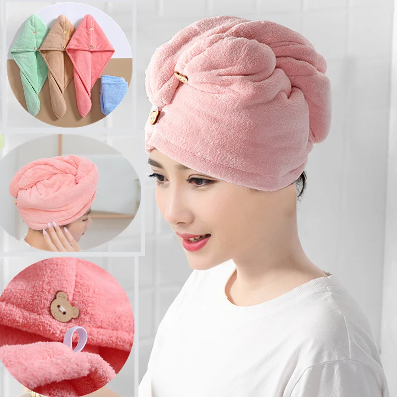 Extra thick microfiber towels with button care caps, super absorbent