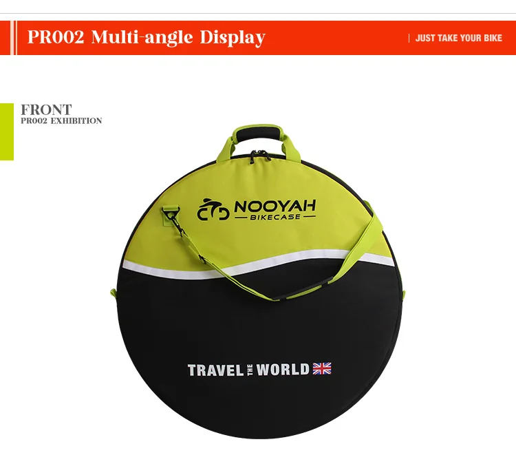 NOOYAH Fahrradradtasche Fahrradrenn Ersatzrad Transporttasche 3 Lagiger Stoffschutz Reifenpackung 2 in 1 Fahrradzubehör – Detail 20