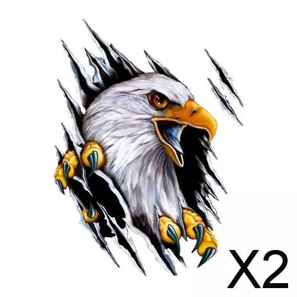 

Наклейки на автомобиль 2xEagle, имитация мультфильма для бамперов, мотоциклов и правых