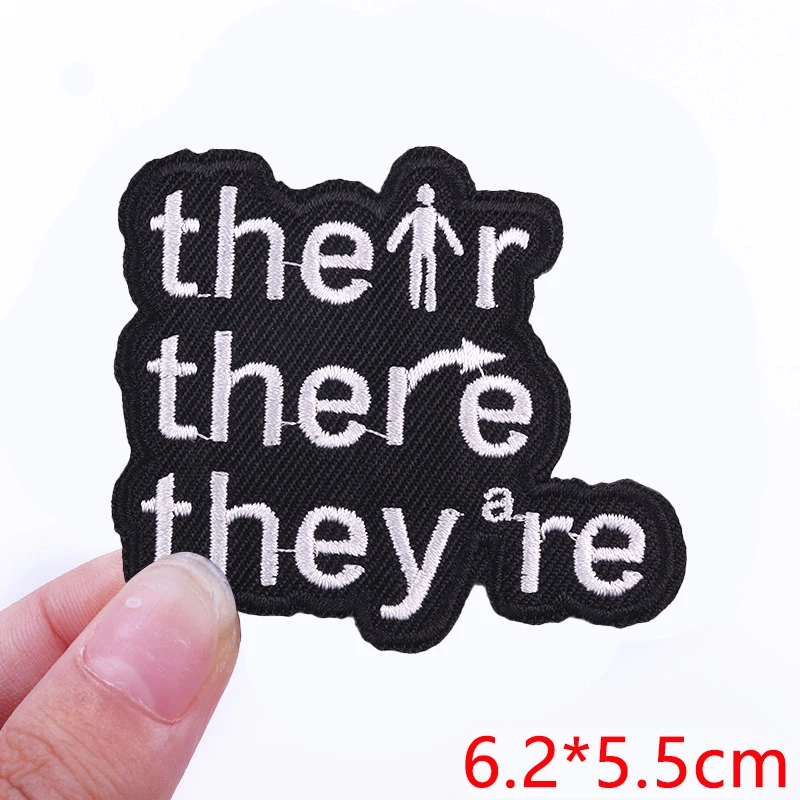 Embroidered Personality Slogan Iron-On Patch