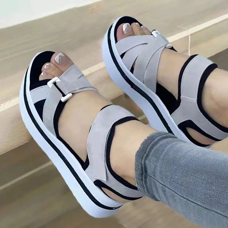 Summer Women Sandals Open Toe Soft Wedge Footwear Female Women's Orthopedic Sandal