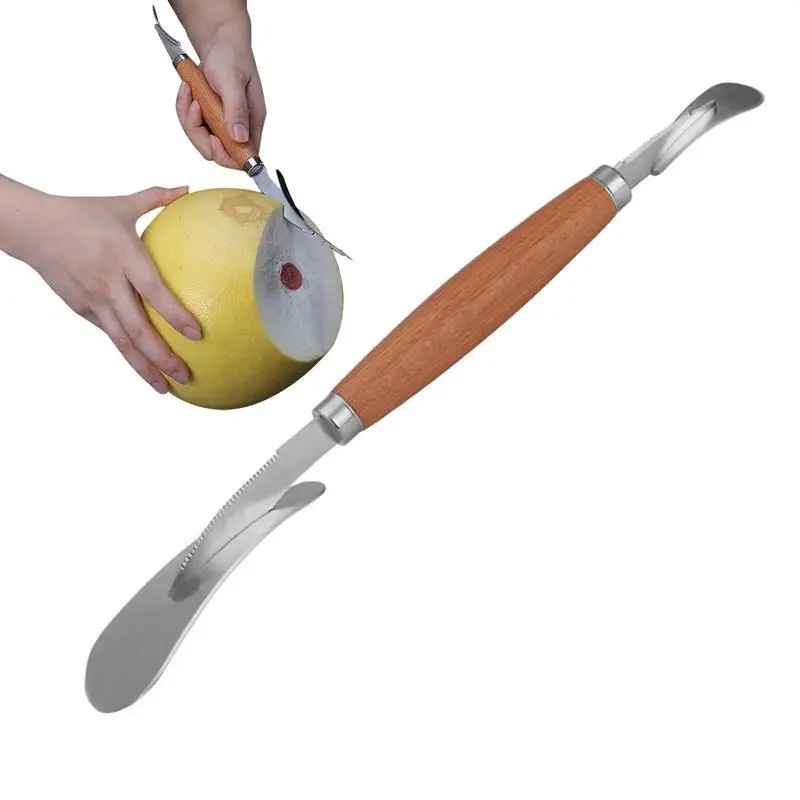 

Orange Peeler Stainless Steel Lemon Peeler Practical Fruit Grapefruit Opener Cutter Curved Fruit Opener Tool Kitchen Gadgets