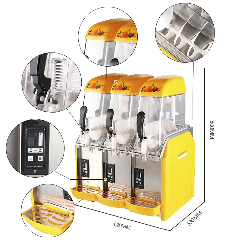 Guangzhou factory ice cream slush/stainless steel smoothie machine slush ice machine 3