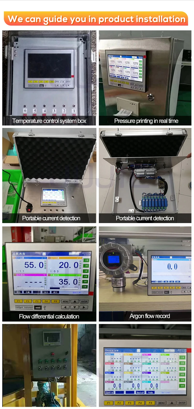 Temperature Data Logger Humidity Pressure Voltage Current Real Time Datalogger w