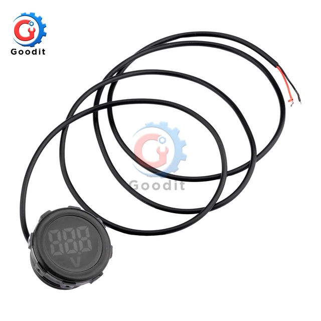 Voltmetro Digitale Impermeabile DC4-100V - Per Auto, Barche, Camion, Display LED Blu - Foto 7