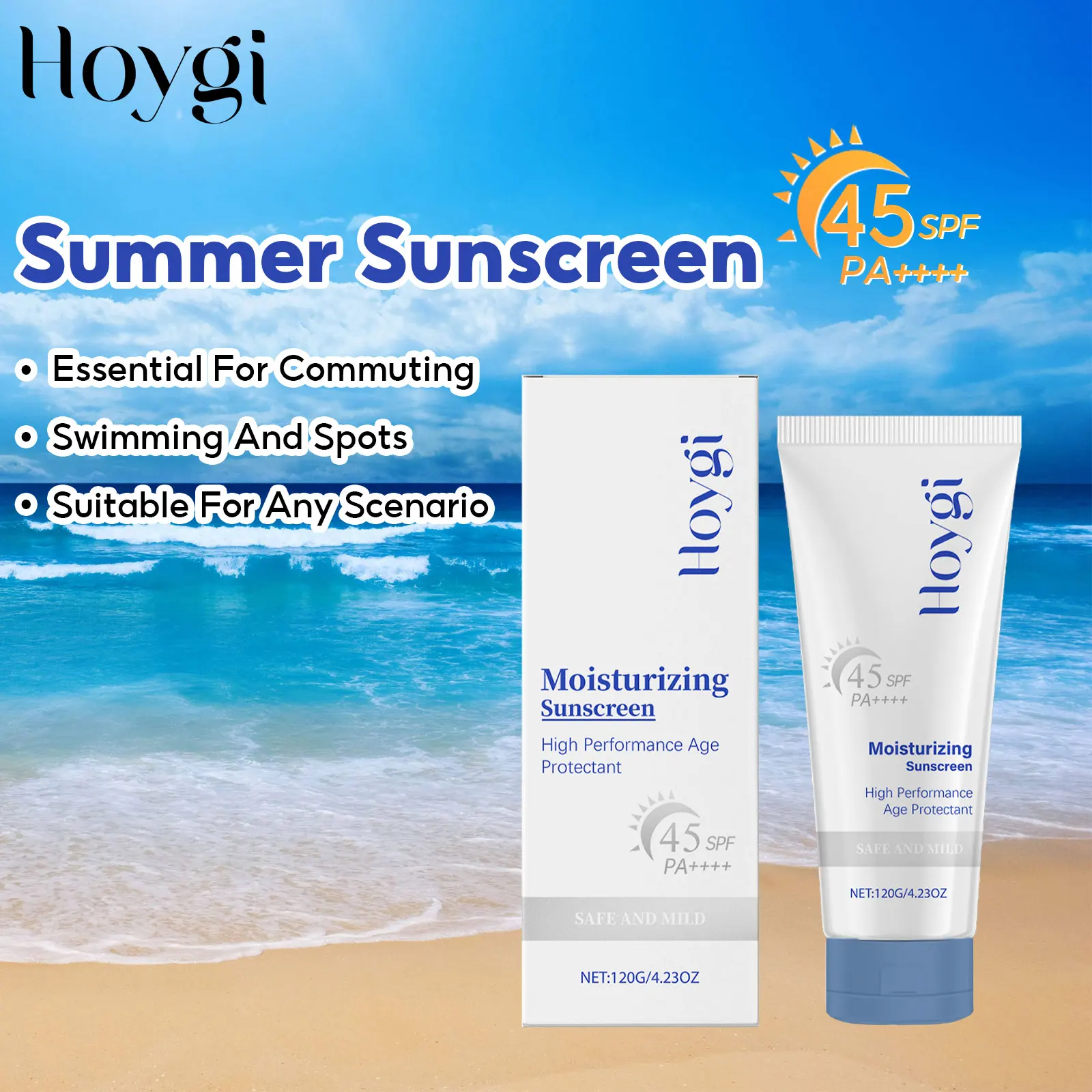 SPF45+ Sunscreen UV Protective Anti Oxidant Moisturize Repair prevent UV damaged face Oil Control Solar Blocker Sun Cream stick