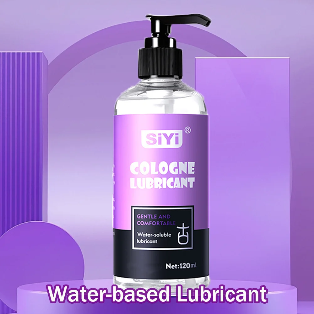 120ml/300ml Water-Based Lubricant for Couples, Long-Lasting Cologne Scent Pump Bottle, Non-Sticky, Skin-Friendly Intimate Lube 6