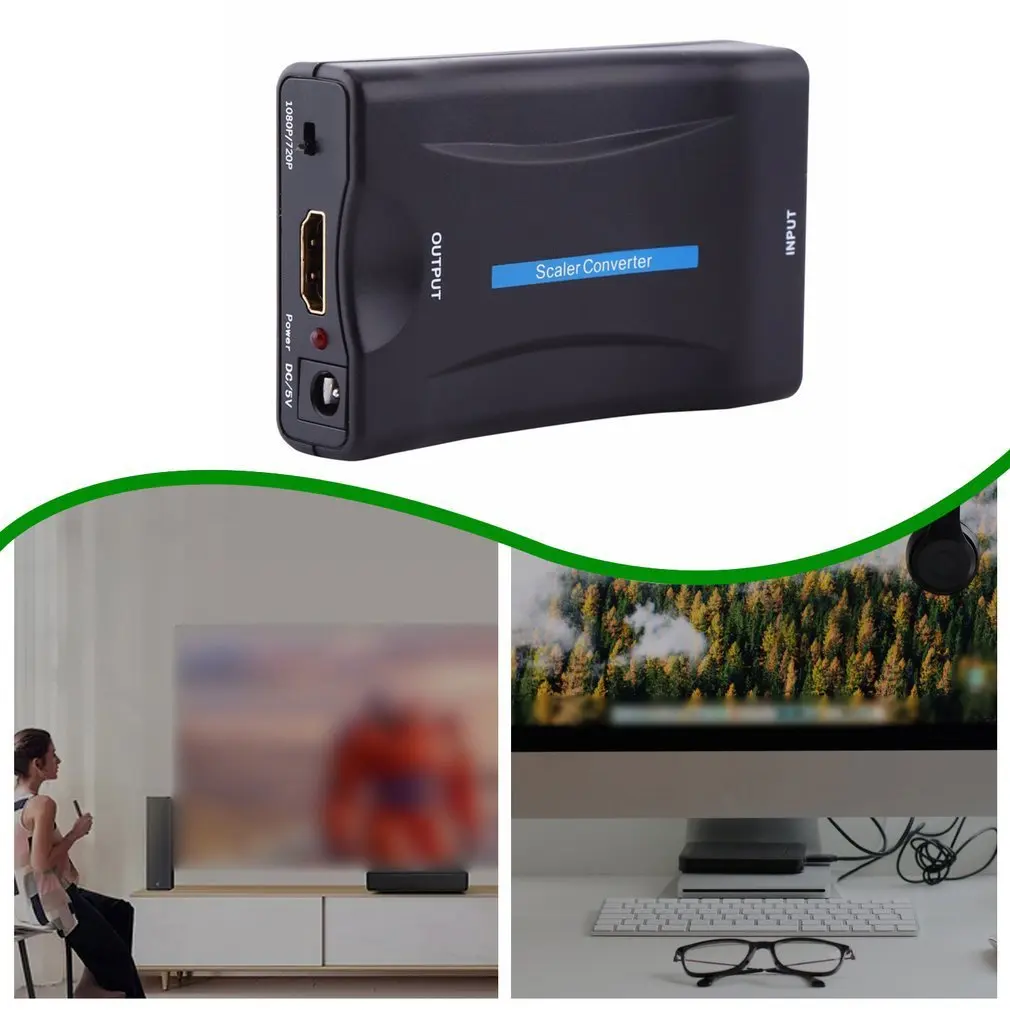SCART To HDMI ȣȯ   1080P      AV ȣ  ȭ TV ű
