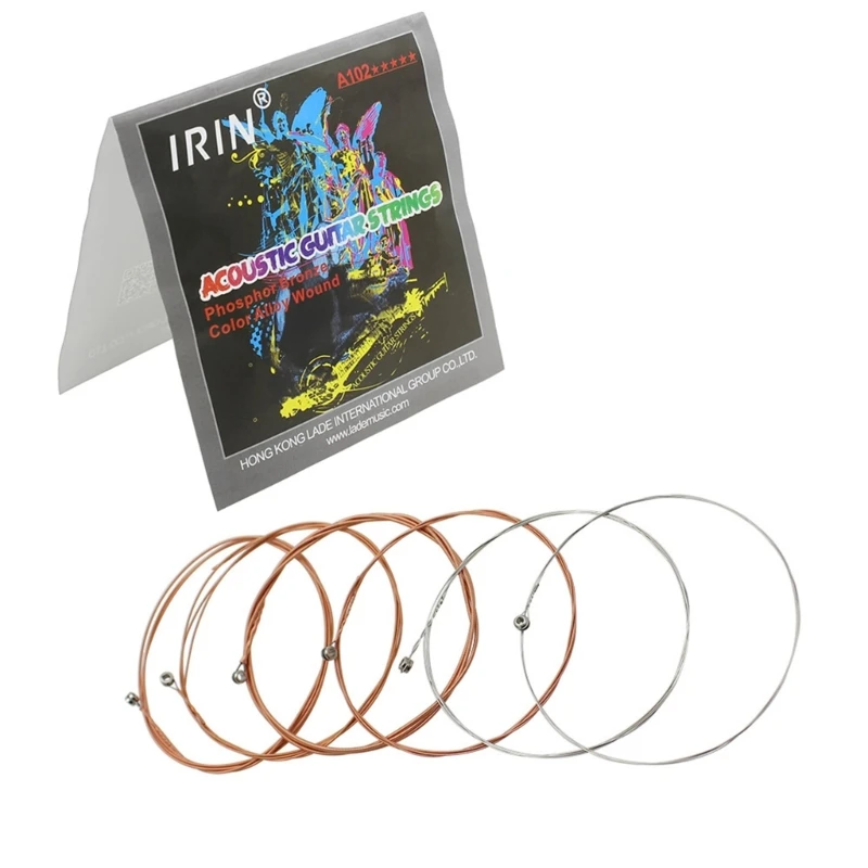 

6 Pcs Acoustic Guitar Strings Steel Strings Musical Instrument Accessories